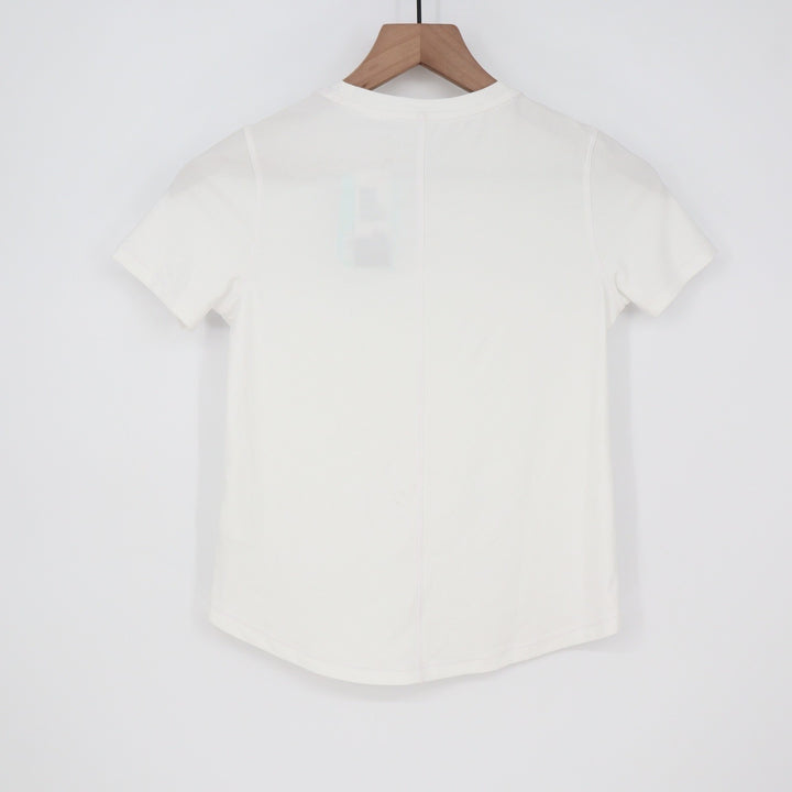 DSG Girls Movement Tee Pure White Short Sleeve Athletic Shirt Size S 8-9