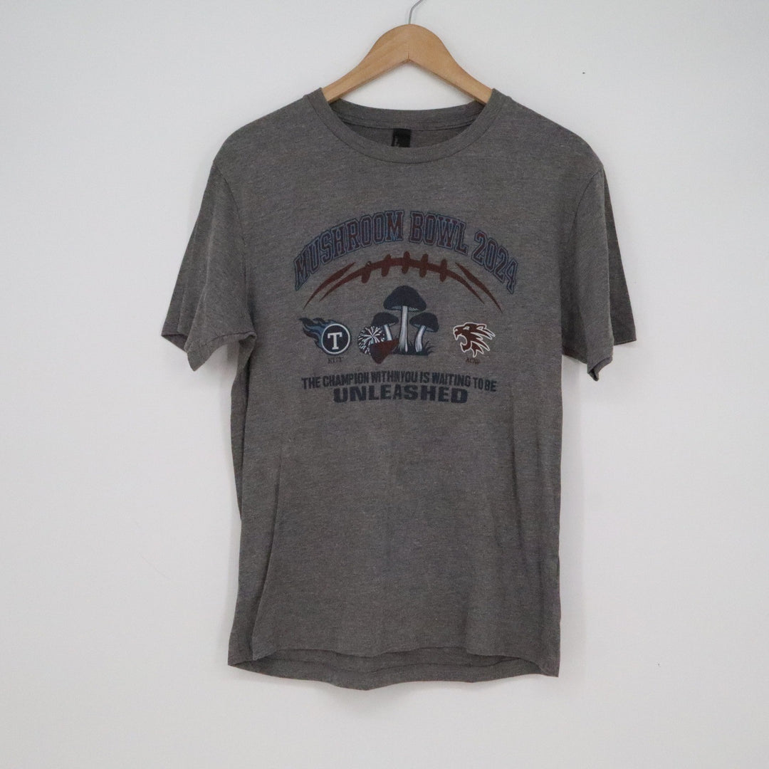 District Perfect Tri Mushroom Bowl 2024 Graphic Tee Heather Grey Small