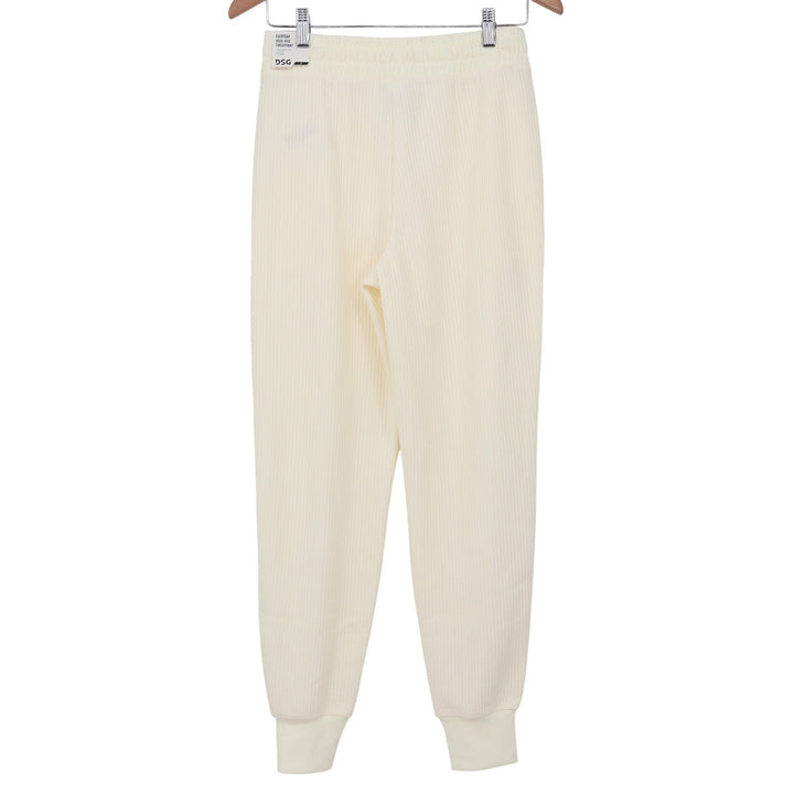 DSG So Soft Ottoman Jogger Womens XS Light Cream High Rise Ribbed Sweatpants NEW