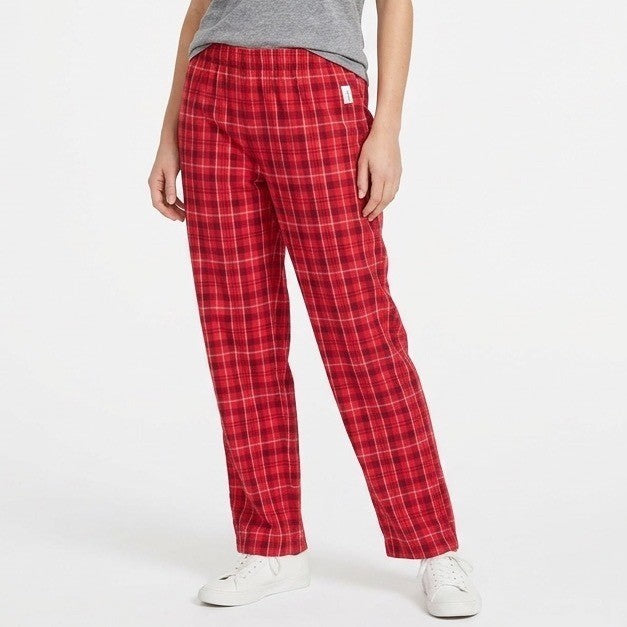 Charter Club Intimates Flannel Pajama Pants Womens Large Red Bennet Plaid Cotton