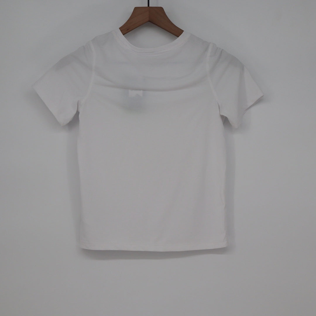 DSG Boys Movement Tee White Short Sleeve Performance Shirt S 8-9