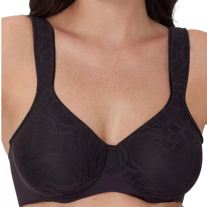 Bali Coolest Smoothing Minimizer Bra 34C Black Lace Underwire Adjustable Strap