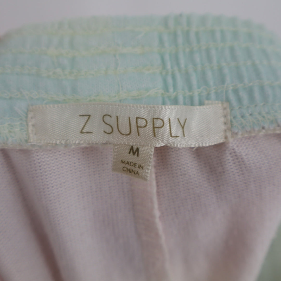 Z Supply Shorts Womens Medium Multicolor Pastel Ombre Rainbow Print Stretch