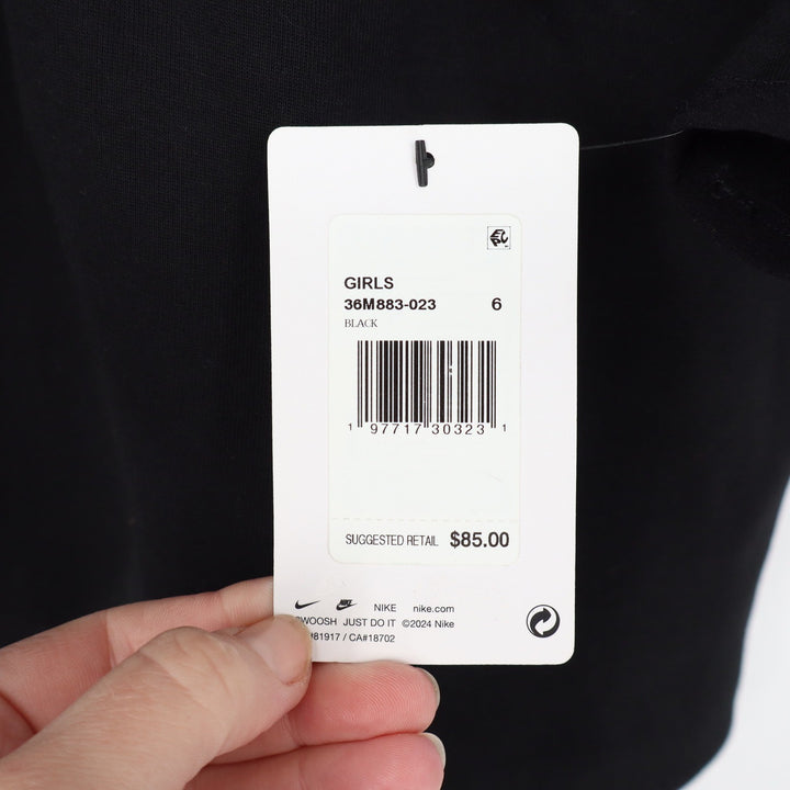 Nike Girls Tech Fleece Quarter Zip Dress Black Size 6