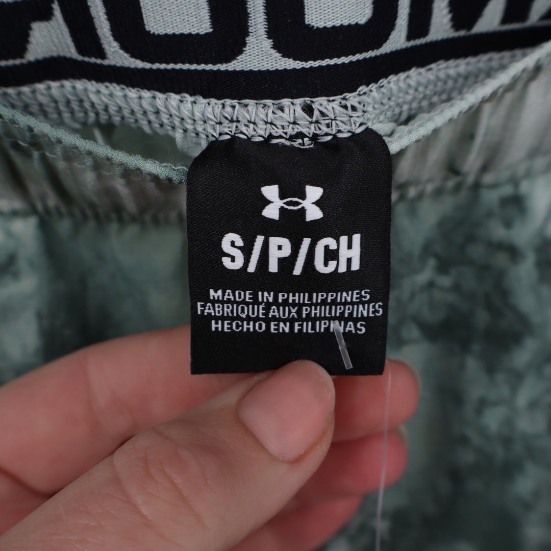 Under Armour Mens Vanish Woven 6in Printed Shorts Green Marble Small