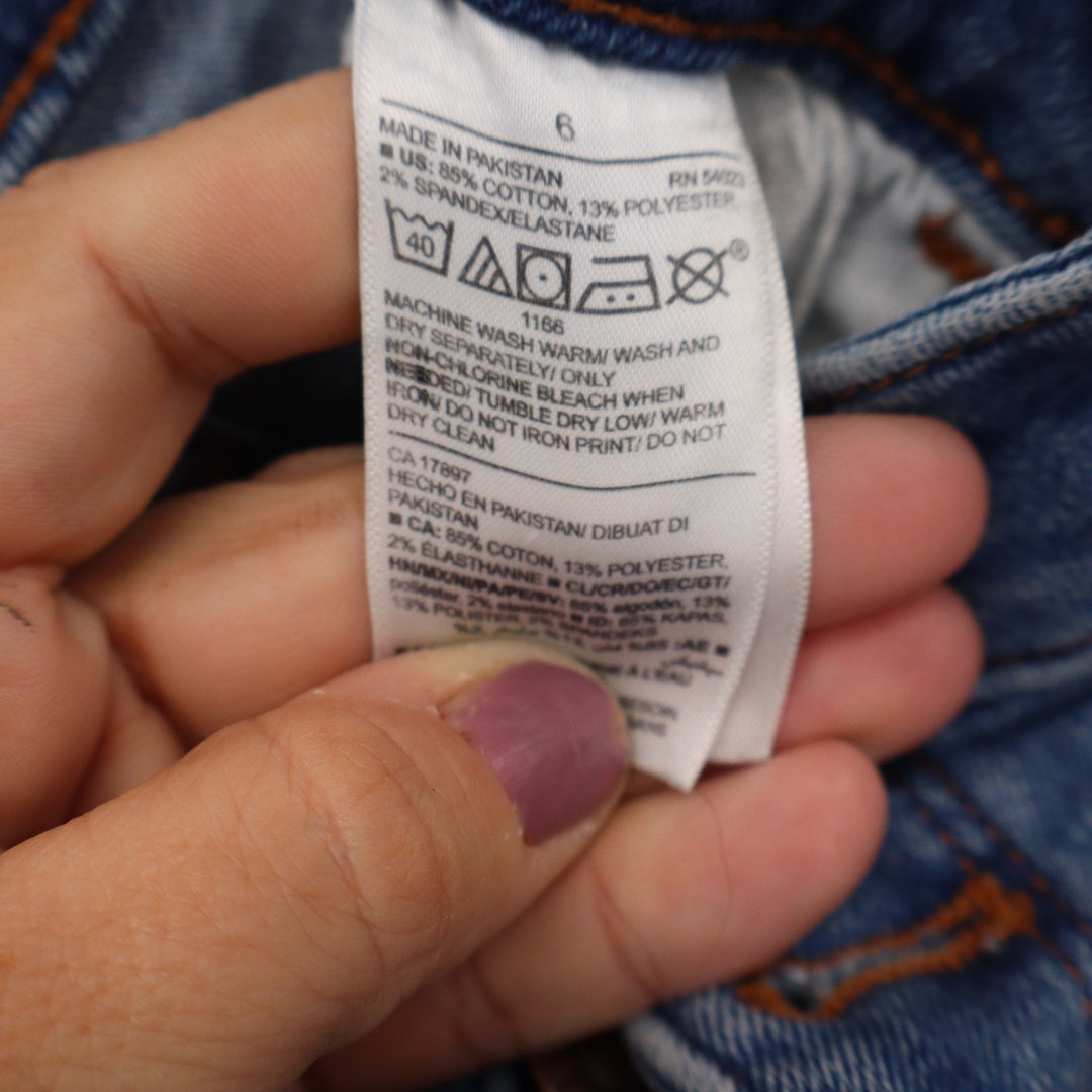 Old Navy Rockstar Super Skinny High Rise Button Fly Jeans Blue Size 6
