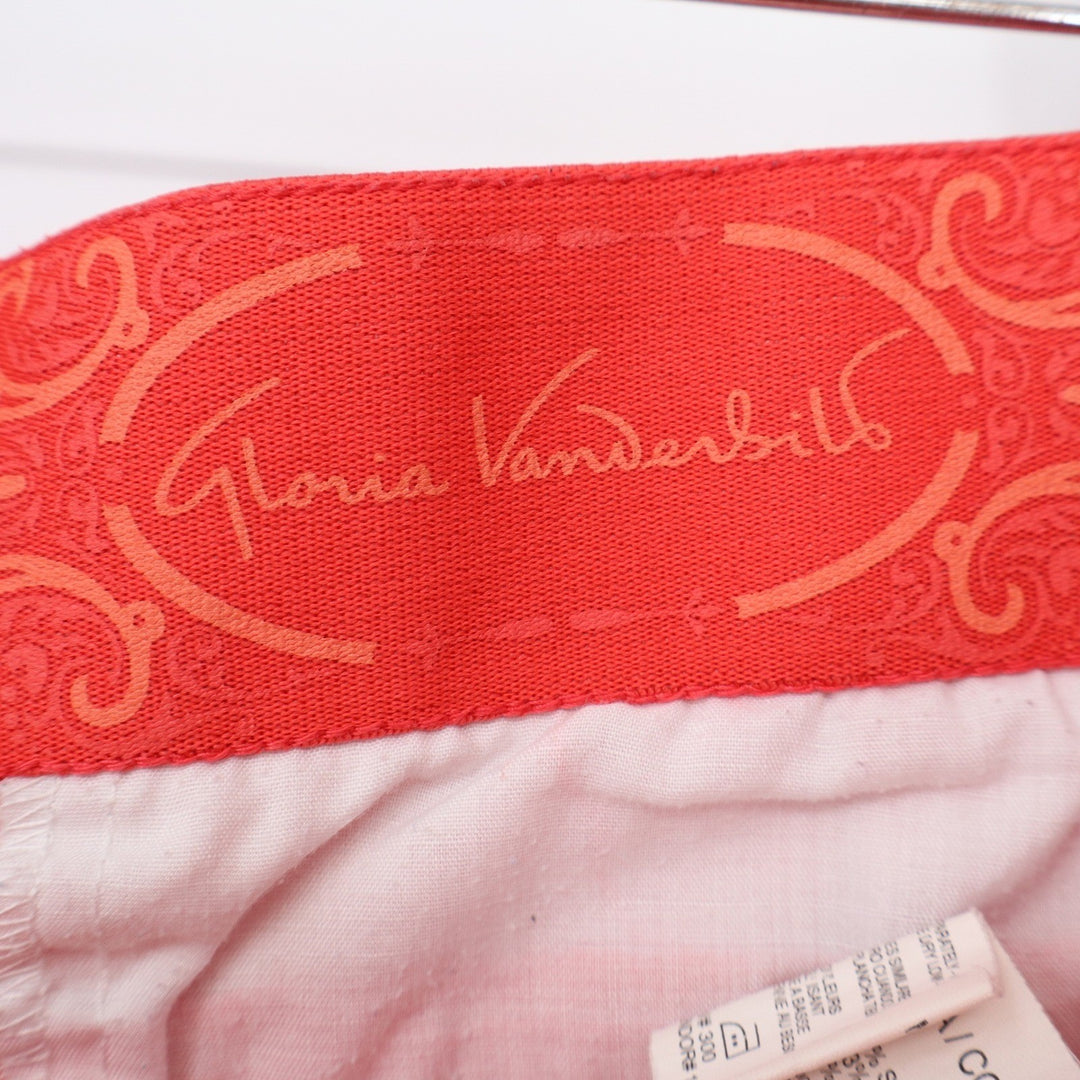Gloria Vanderbilt Coral Pink Chino Shorts Womens Size 12 Stretch Mid Rise 6in