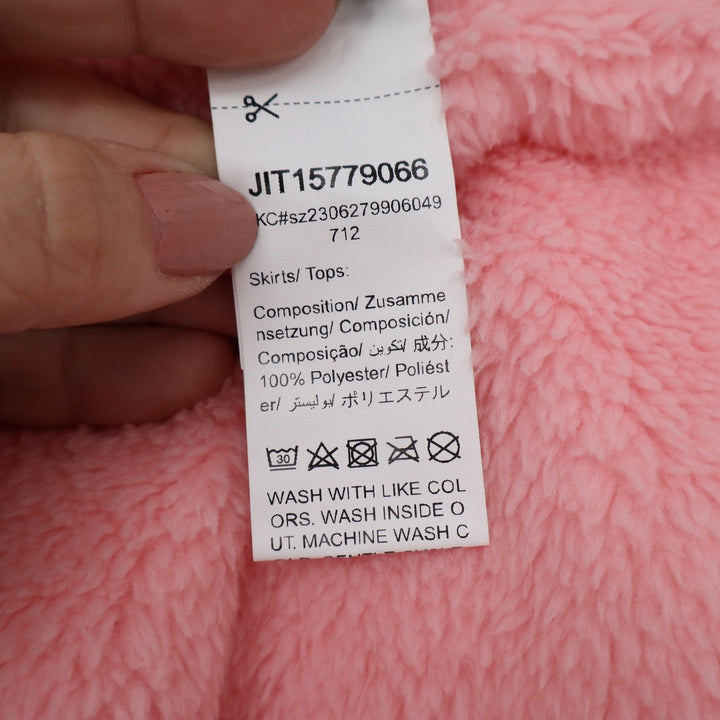 SHEIN Pink Faux Fur Mini Skirt XS Fuzzy Plush Elastic Waist