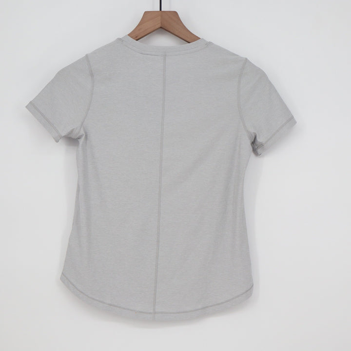 DSG Girls Movement Tee Light Heather Grey Short Sleeve Active Shirt Size M 10-12