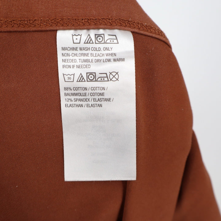 Susan Graver Weekend Cavalry Twill Knit Slim Pants Womens Medium Rust Brown