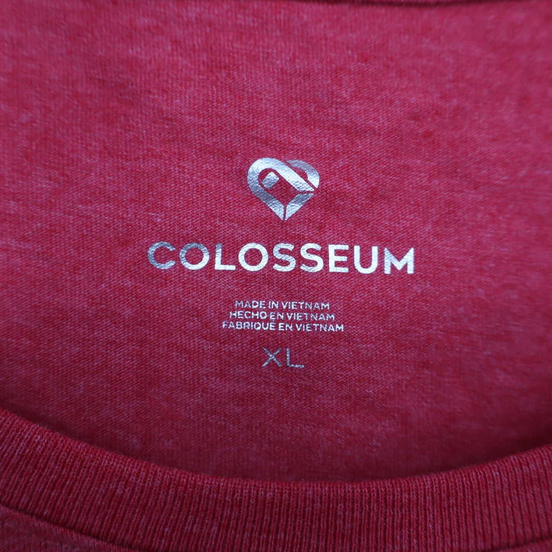 Colosseum MIT Engineers Women XL Red Heathered Short Sleeve Beaver T-Shirt
