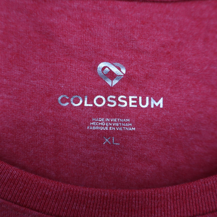 Colosseum MIT Engineers Women XL Red Heathered Short Sleeve Beaver T-Shirt