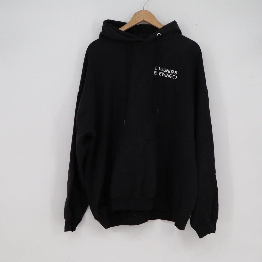 Hanes Lagunitas Brewing Co IPA Hoodie Black Heavyweight Pullover Mens XL