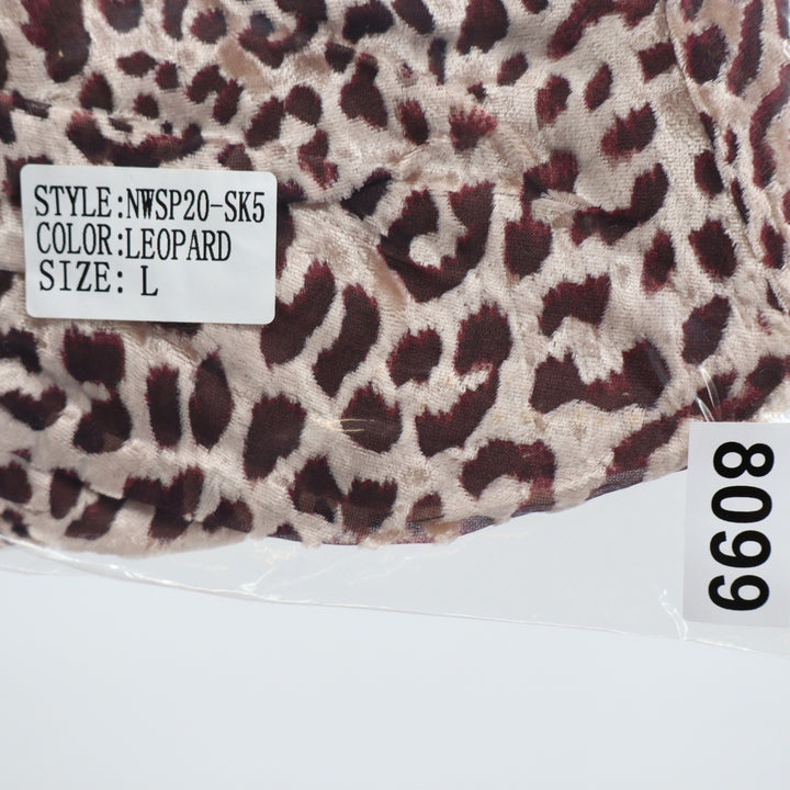 Naked Wardrobe The Statement Leopard Print Ruched Ruffle Mini Skirt L