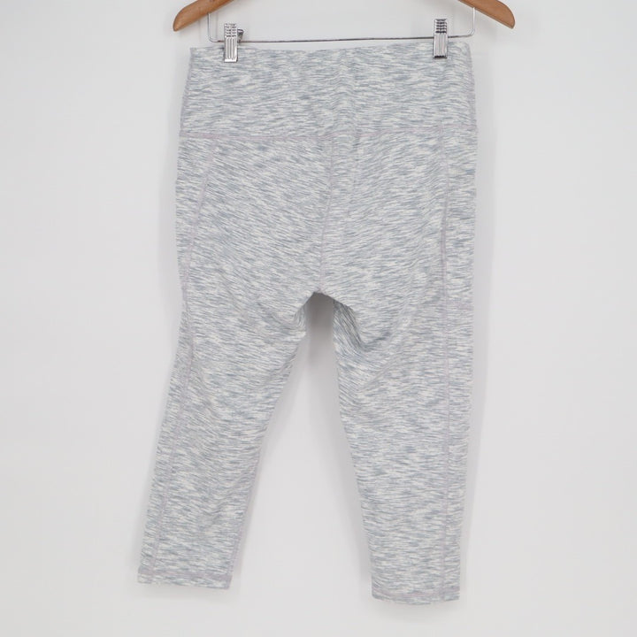 Fengbay Capri Leggings Womens XL Heather Gray Space Dye High Waisted Workout