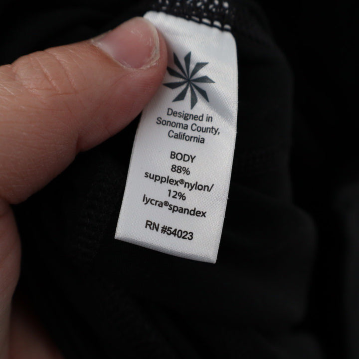 Athleta Black Lattice Cutout Capri Leggings Size MP