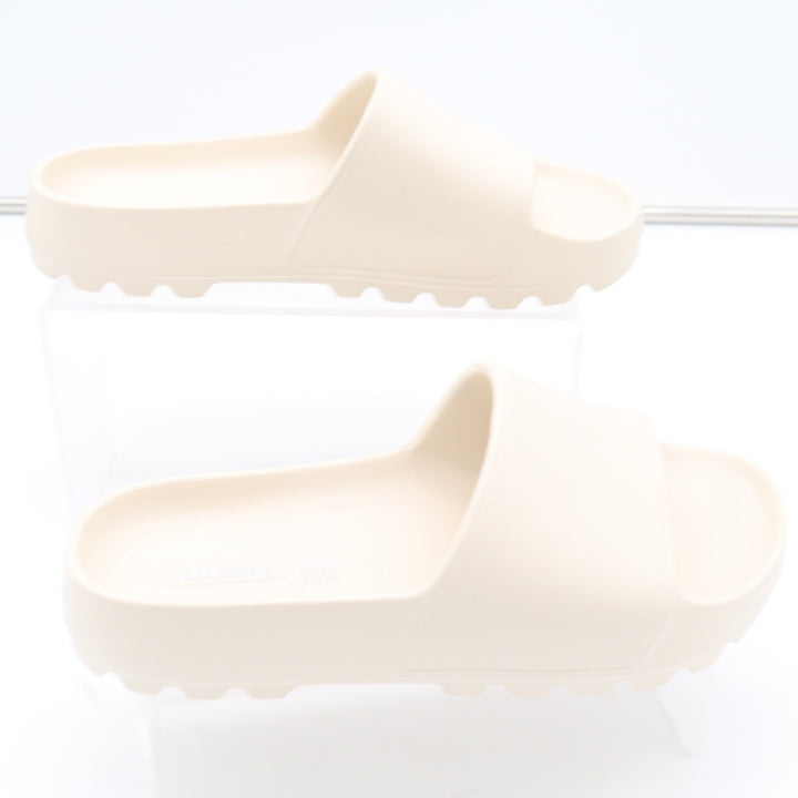 Old Navy Cream Platform Slide Sandals Women Size 7 Lug Sole Foam