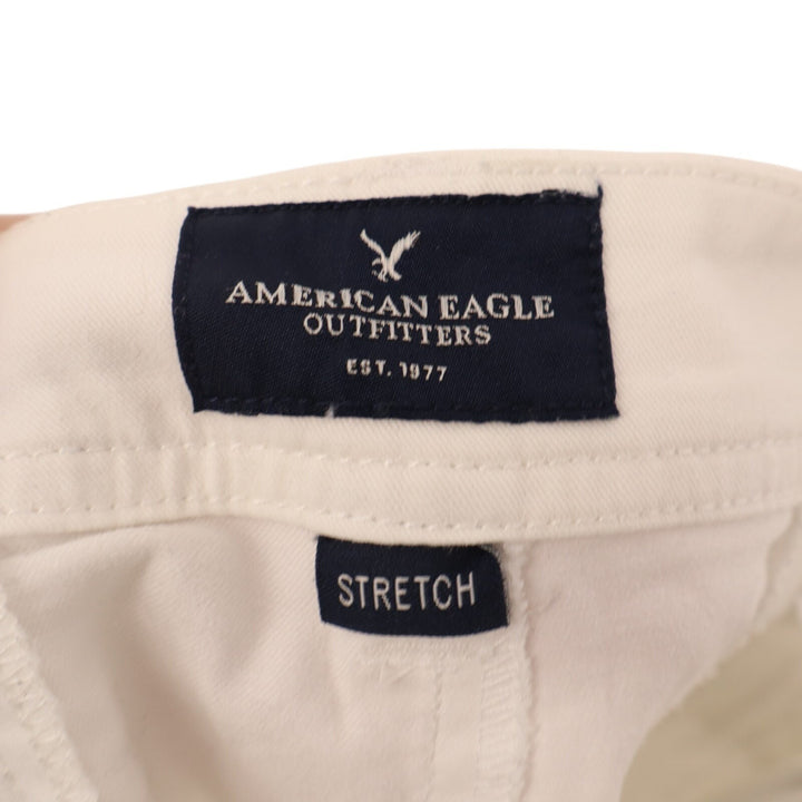 American Eagle Outfitters Chino Shorts Womens 8 White Cotton Stretch Casual