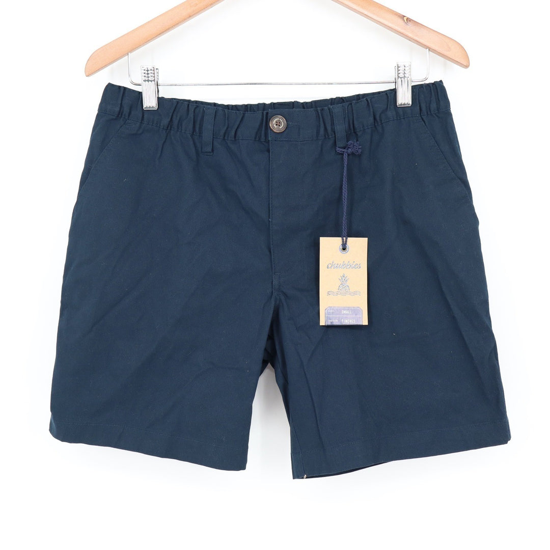 Chubbies The Armadas 7" Mens Navy Blue Chino Shorts Small