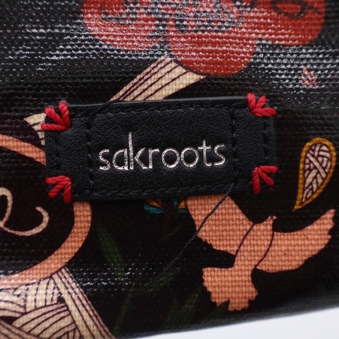 Sakroots Peace Nature Print Cosmetic Pouch Bag Multicolor Coated Canvas
