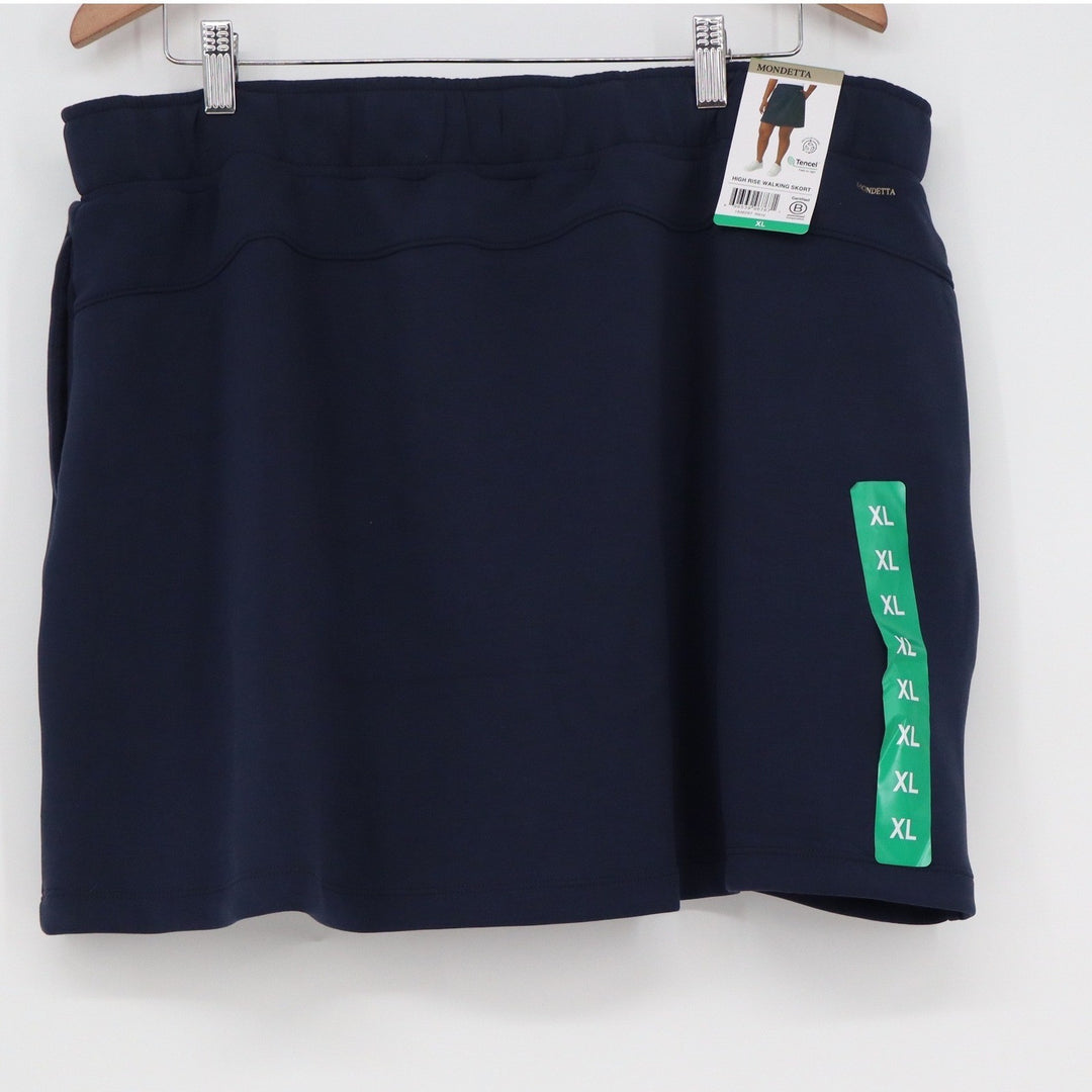 Mondetta Performance Luxury Navy Blue High Rise Walking Skort XL NWT