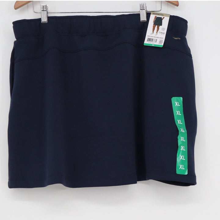 Mondetta Performance Luxury Navy Blue High Rise Walking Skort XL NWT
