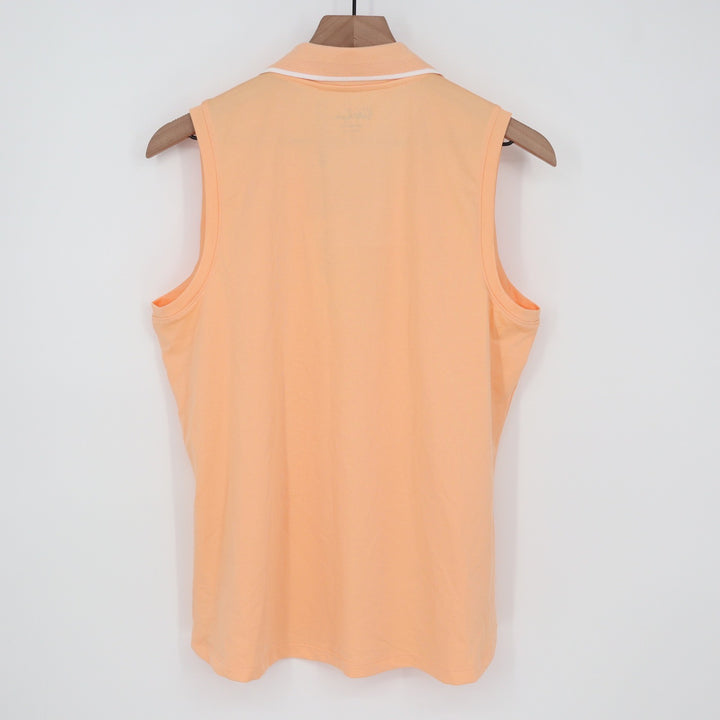 Walter Hagen P11 Sleeveless Johnny Golf Polo Shirt Peach Fuzz Womens Large