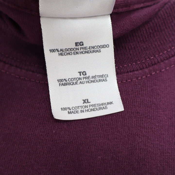 Gildan Curves Fitness Graphic T-Shirt XL Maroon Ultra Cotton Short Sleeve Tee