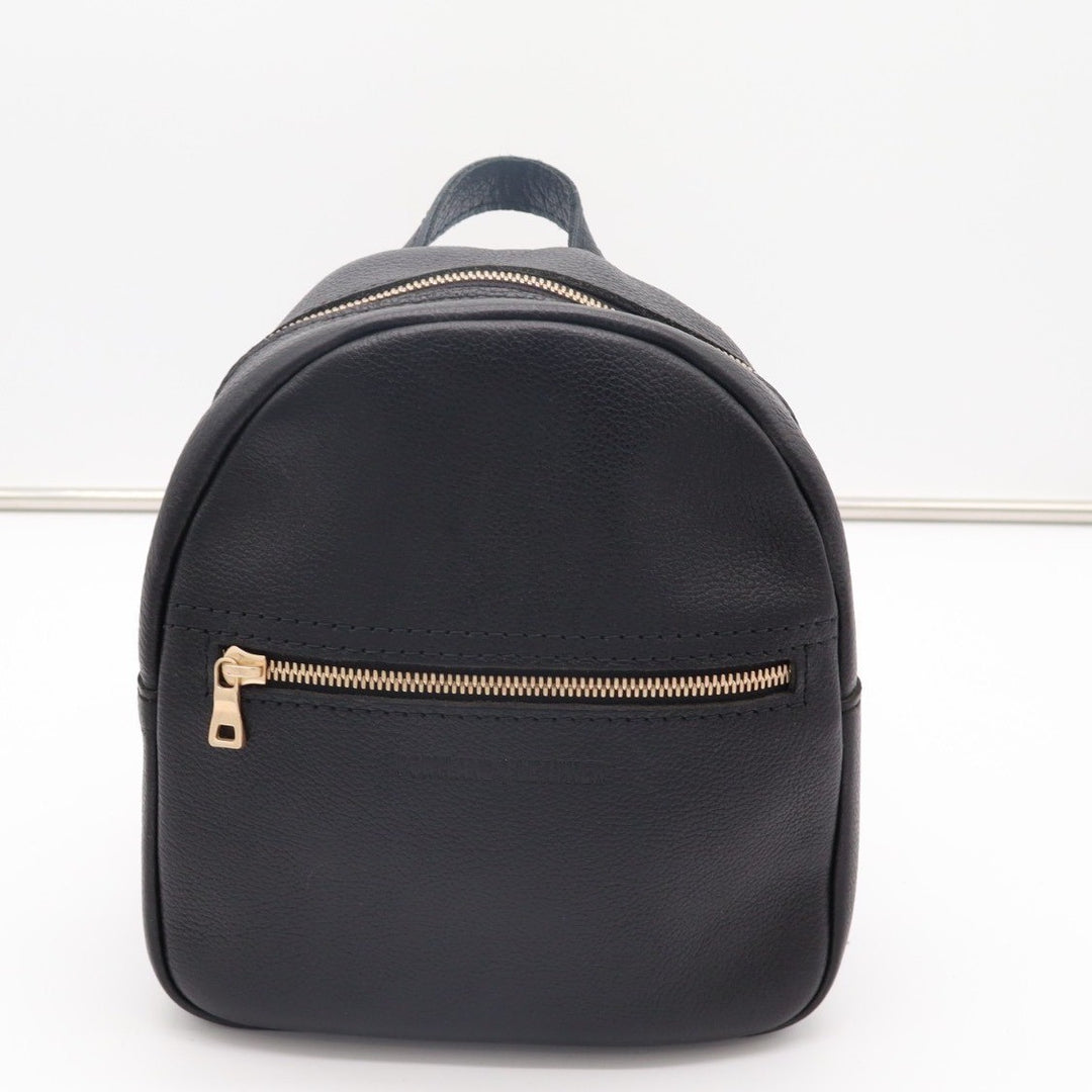 Portland Leather Womens Backpack Core Black Leather Adjustable Shoulder Strap
