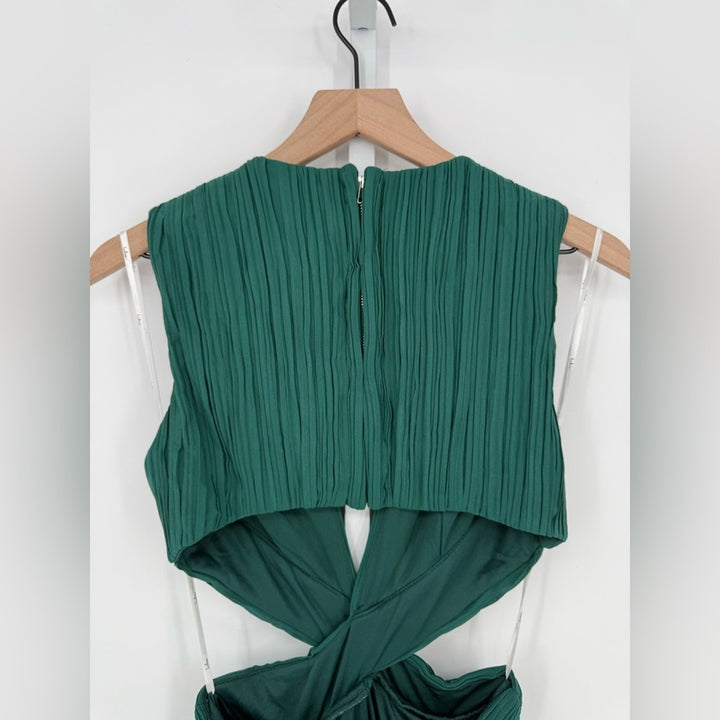Lulus Vivid Imagination Forest Green Cutout Maxi Dress Size S