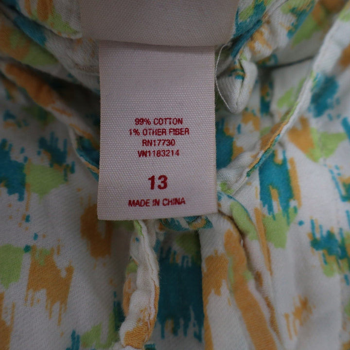 Mossimo Supply Co Womens Multicolor Ikat Utility Shorts Size 13 Elastic Waist