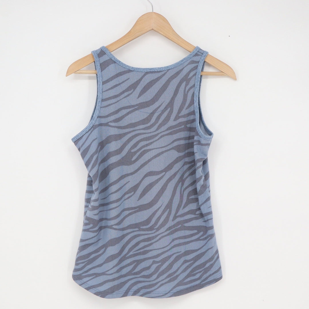 Karen Neuburger Live Love Lounge Blue Zebra Print Pajama Set Tank Joggers Medium