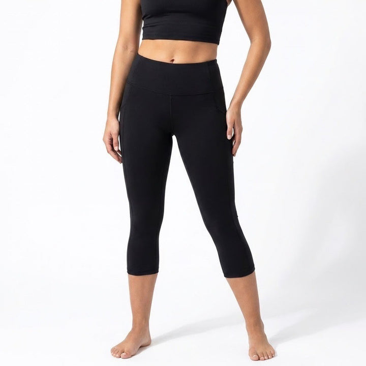 DSG Womens Momentum Capri High Rise Leggings Pure Black Size 2XS NWT