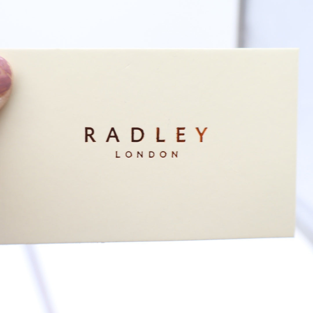 Radley London Medium Pink Pebbled Leather Flapover Matinee Wallet