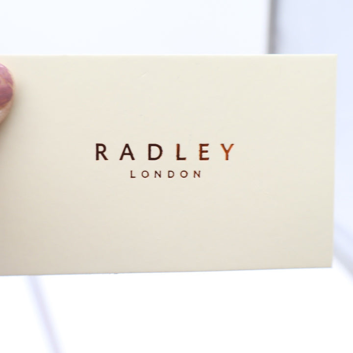 Radley London Medium Pink Pebbled Leather Flapover Matinee Wallet