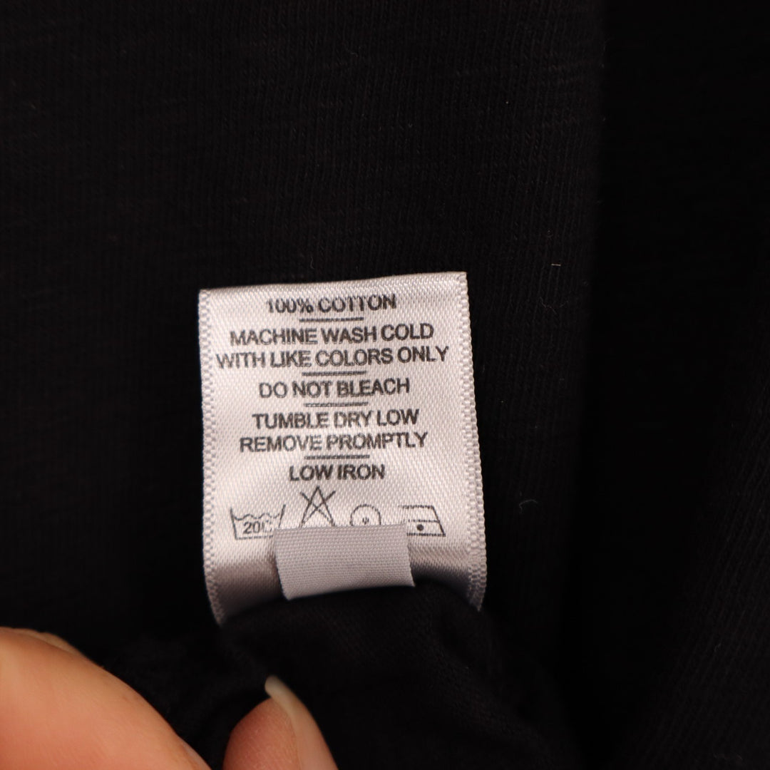 American Giant Premium Slub T-Shirt Mens M Black Cotton Crew Neck Long Sleeve