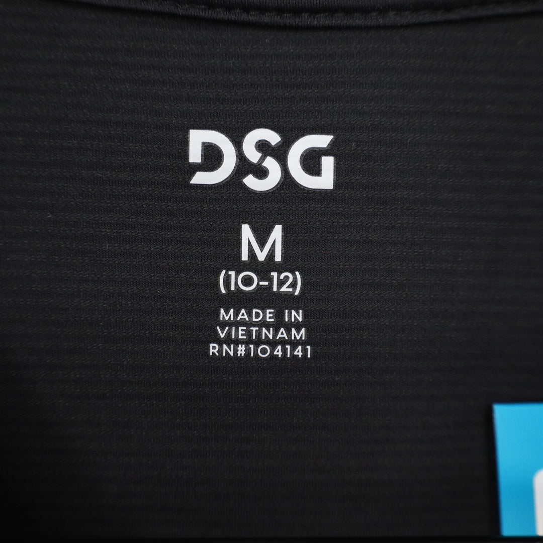 DSG Boys Movement Tee Pure Black Short Sleeve Athletic Shirt Size M 10-12 NEW