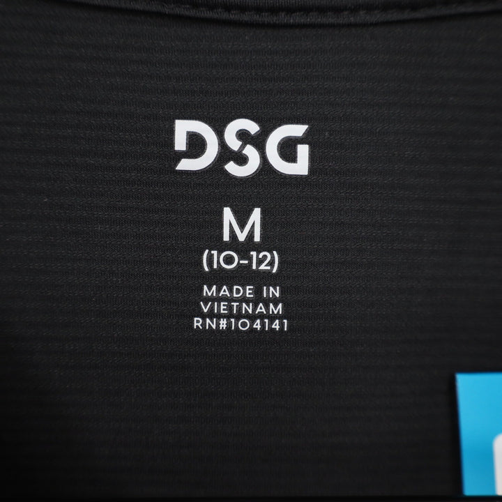 DSG Boys Movement Tee Pure Black Short Sleeve Athletic Shirt Size M 10-12 NEW