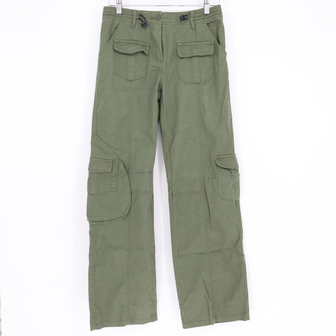 Brandy Melville Olive Green Cargo Pants Straight Leg Utility Trousers