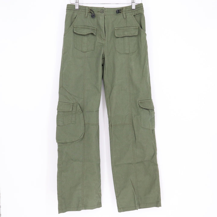Brandy Melville Olive Green Cargo Pants Straight Leg Utility Trousers