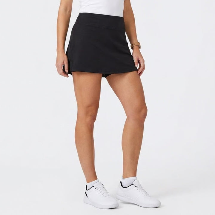 Athletic Works Womens Black DriWorks Active Skort Size L 12-14 Built-in Shorts