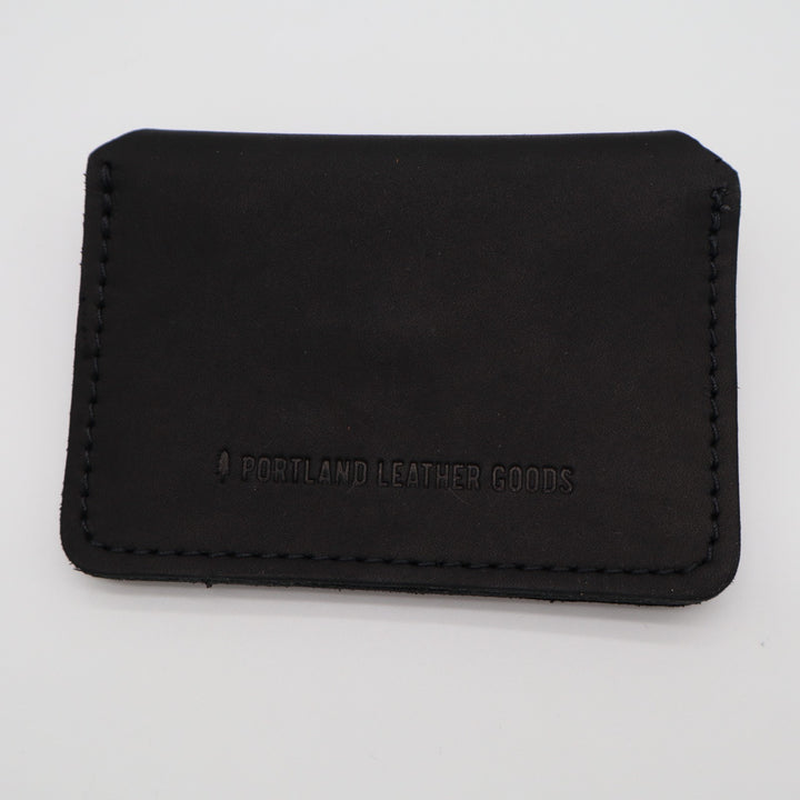 Portland Leather Goods Lovebug Womens Wallet Core Black 2 Spacious Compartments