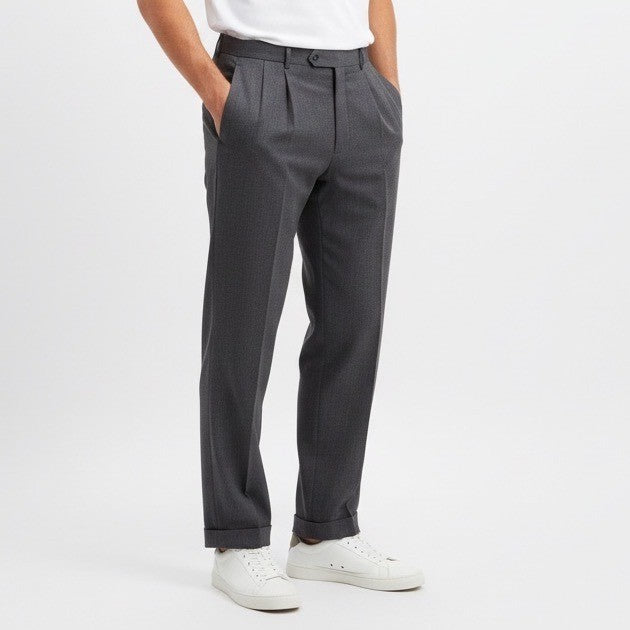 Jos. A. Bank Executive Dress Pants Mens 34x31 Black Plated Herringbone Straight