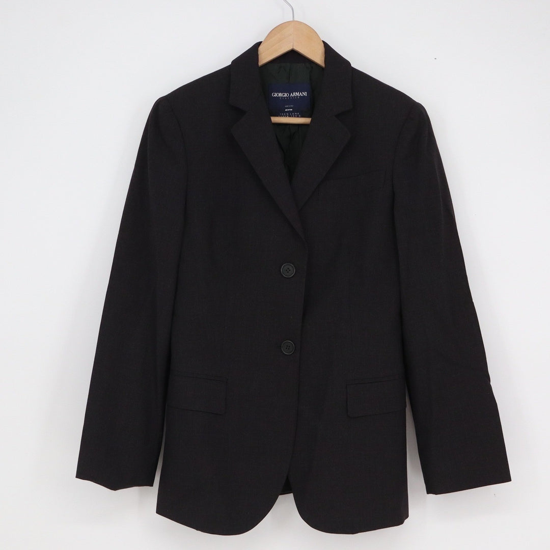 Giorgio Armani Classico Black Super 150s Pure Wool 3-Button Blazer Italy Size 42