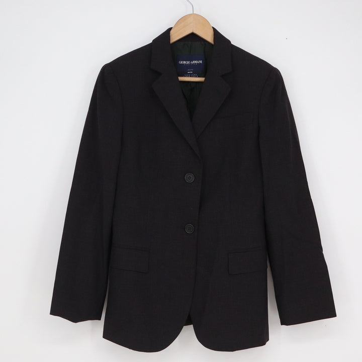 Giorgio Armani Classico Black Super 150s Pure Wool 3-Button Blazer Italy Size 42