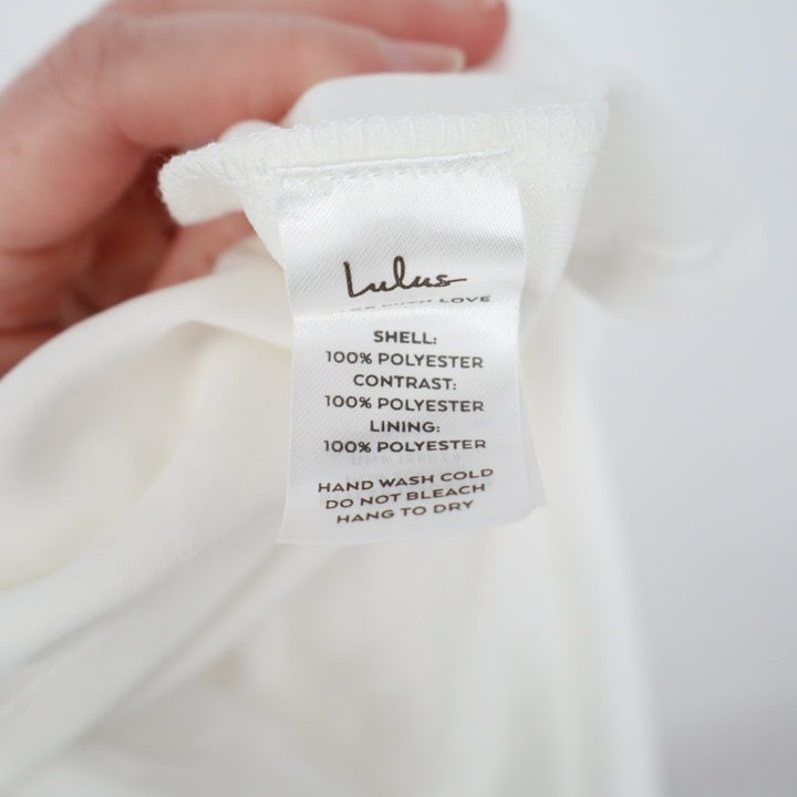 Lulus Special Moment Bustier Maxi Dress Womens Medium White Strapless Sweetheart