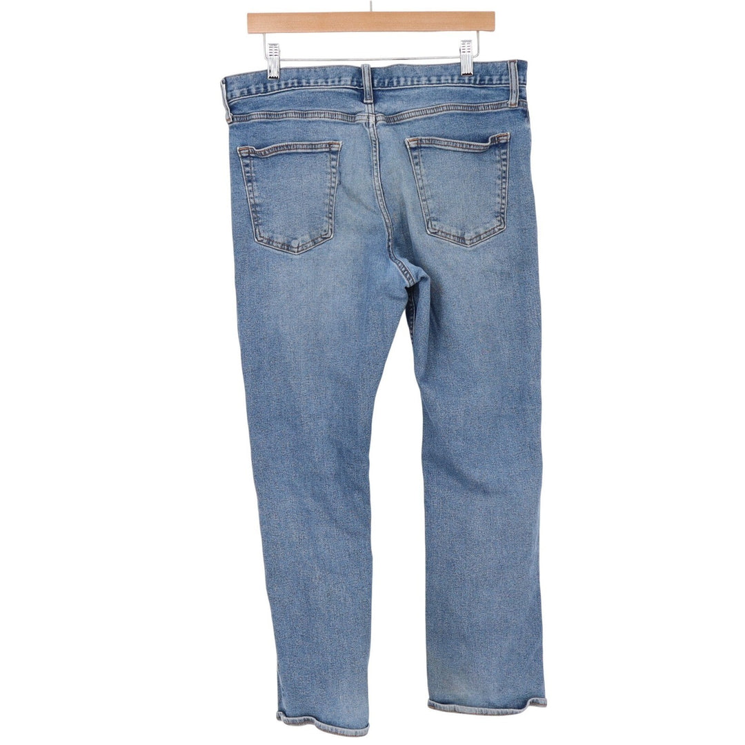 Old Navy Jeans Mens 36x30 Straight Leg Blue Medium Wash Denim Stretch Excellent