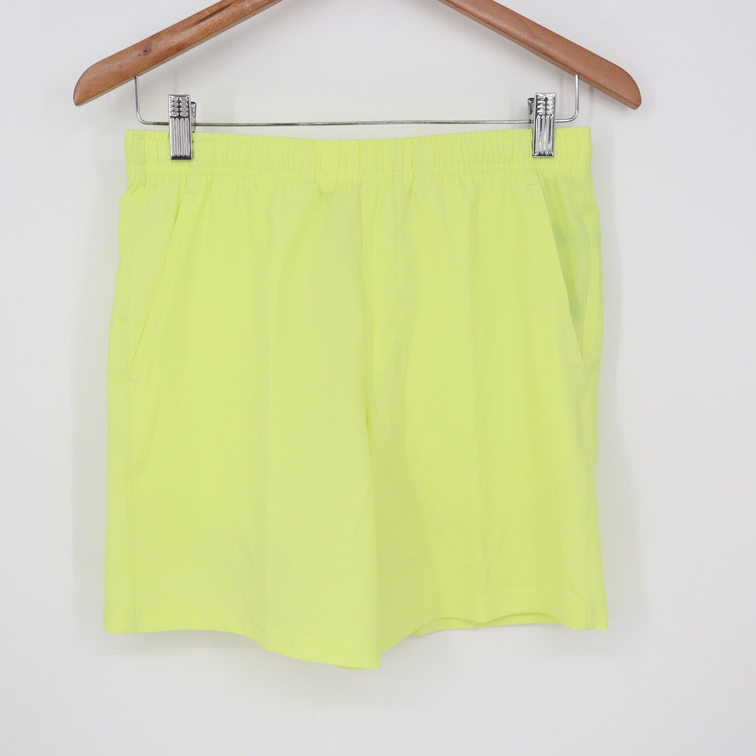 DSG Boys Agility Short Light Lime Neon Yellow Athletic Shorts Size L 14-16