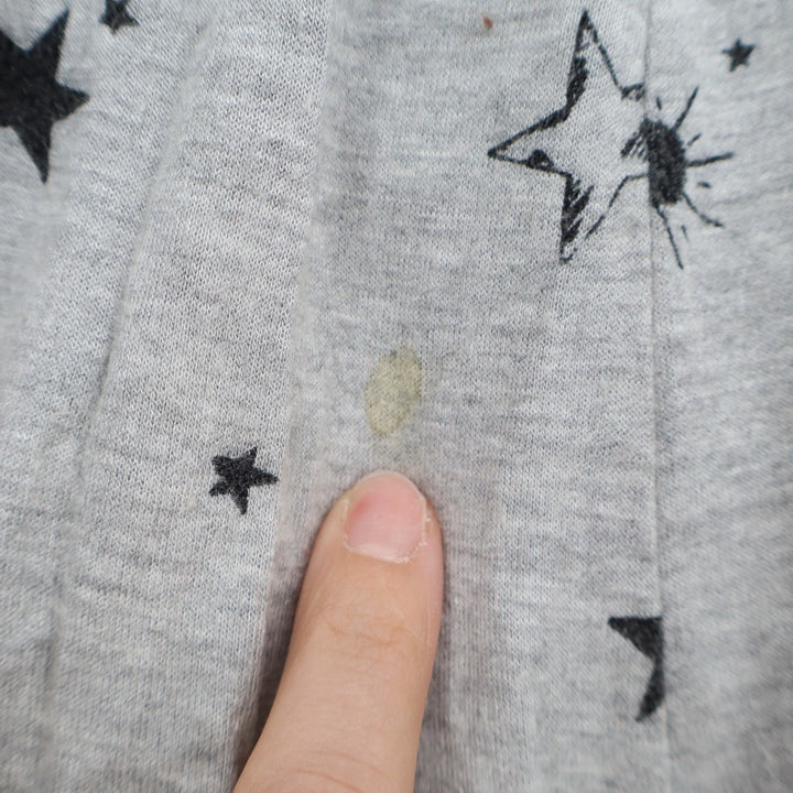 Z Supply Sweatshirt Womens S Heather Gray Star Sun Celestial Print Sleepwear