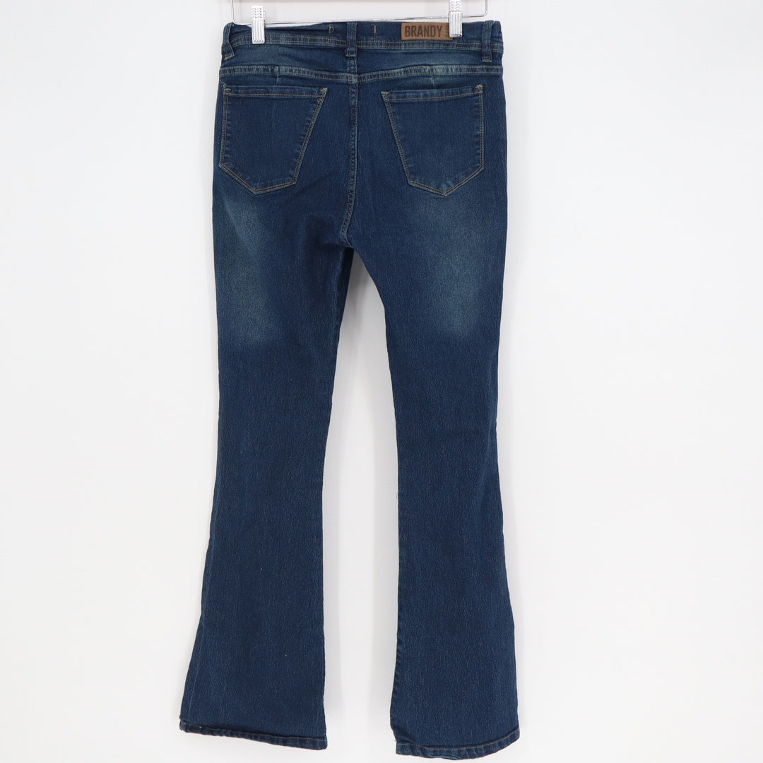 Brandy Jeans Womens Dark Blue Wash Flare Bootcut Denim Pants Size 44 Argentina